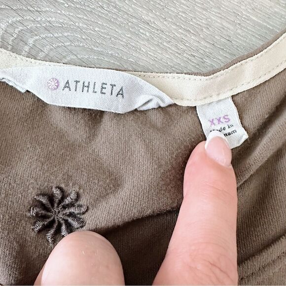Athleta Brown Athletic Dress Asymmetrical - Picture 3 of 5
